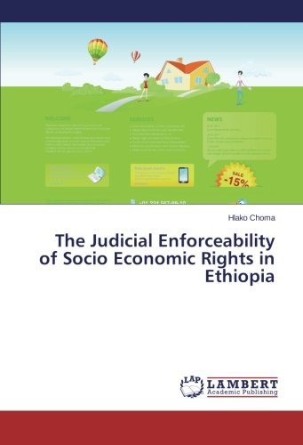 Cover for Hlako Choma · The Judicial Enforceability of Socio Economic Rights in Ethiopia (Pocketbok) (2014)