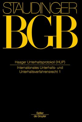 BGB.Haager Unterhaltsprotok. - Staudinger - Kirjat -  - 9783805911290 - maanantai 26. syyskuuta 2016