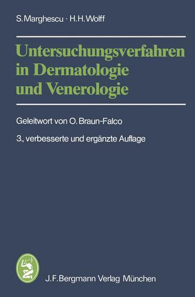 Cover for Sandor Marghescu · Untersuchungsverfahren in Dermatologie und Venerologie (Paperback Book) [3., verb. u. erg. Aufl. edition] (1982)