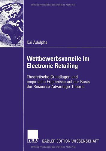 Cover for Kai Adolphs · Wettbewerbsvorteile Im Electronic Retailing (Taschenbuch) [2004 edition] (2004)