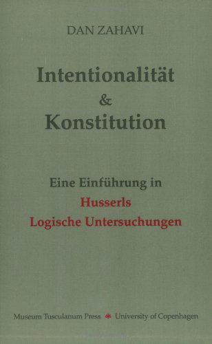 Intentionalitat und Konstitution - Dan Zahavi - Books - Museum Tusculanum Press - 9788772892290 - 1992