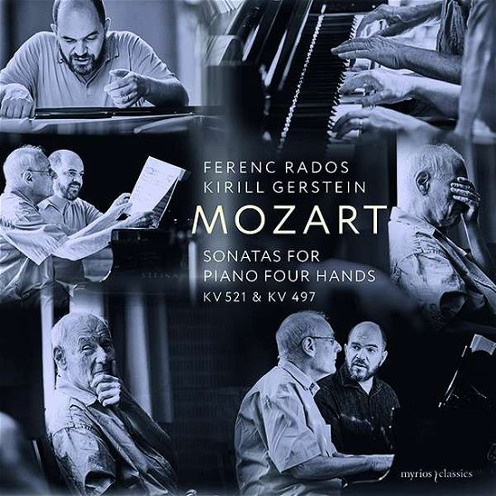 Mozart Sonatas for Piano Four Hands Kv 521 & 497 - Gerstein, Kirill / Ferenc Rados - Muziek - MYRIOS - 4260183510291 - 27 oktober 2023