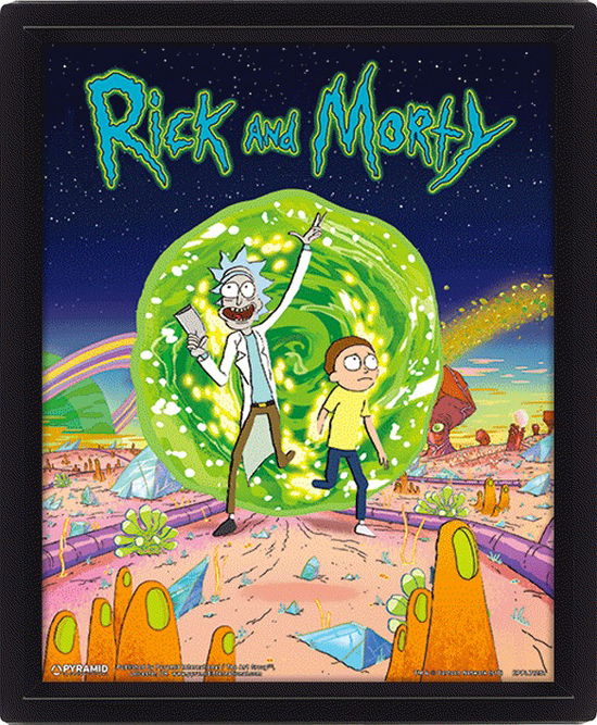 Rick And Morty · RICK AND MORTY - 3D Lenticular Poster 26X20 - Port (MERCH)  (2019)