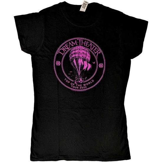 Dream Theater Ladies T-Shirt: Hot Air Balloon TOTW Tour 2022 (Ex-Tour) - Dream Theater - Koopwaar -  - 5056737230291 - 