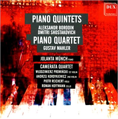 Cover for Borodin / Mahler / Kwartet Camerata / Munch · Piano Quintets / Piano Quintet (CD) (2000)