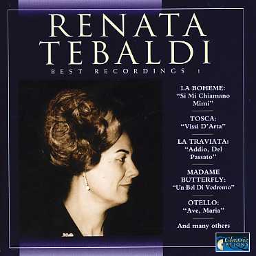 Cover for Renata Tebaldi · Best Recordings 1 (CD) (1997)