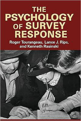 Cover for Tourangeau, Roger (The Gallup Organization) · The Psychology of Survey Response (Pocketbok) (2000)