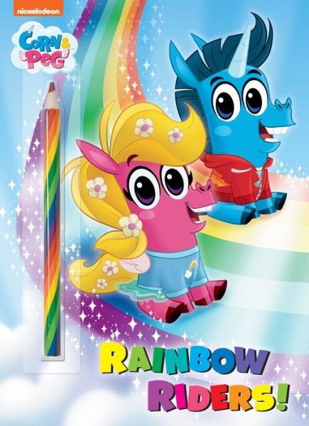 Cover for Golden Books · Rainbow Riders! (Corn &amp; Peg) (Bog) (2020)