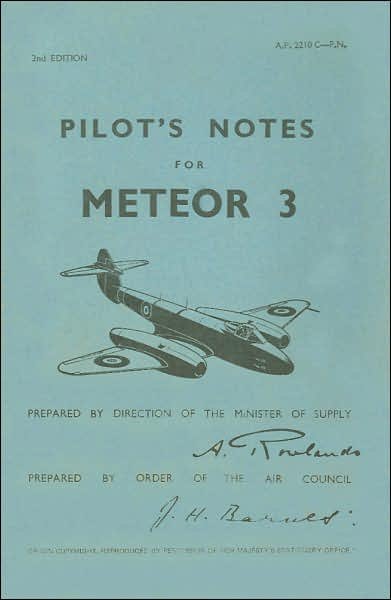 Cover for Air Ministry · Meteor III Pilot's Notes: Air Ministry Pilot's Notes (Paperback Bog) [Facsimile of 1951 edition] (1972)