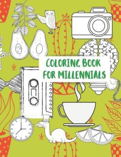 Cover for Bee Keys · Coloring Book for Millennials : Coloring book for men, women, teen, hipsters and more. With fun patterns and designs. (Paperback Bog) (2019)