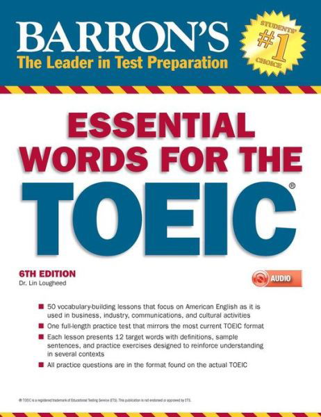 Cover for Lin Lougheed · Essential Words for the TOEIC with MP3 CD - Barron's Test Prep (Taschenbuch) [Sixth edition] (2017)