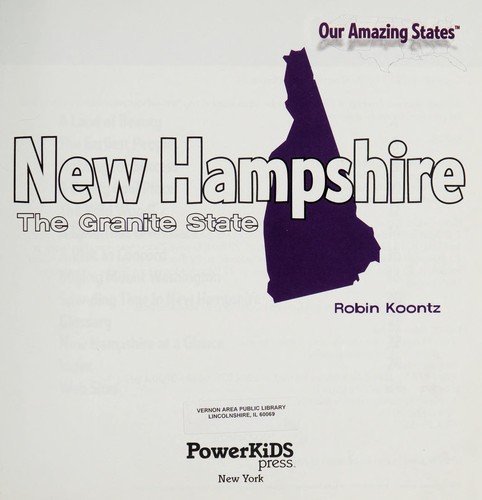 Cover for Robin Michal Koontz · New Hampshire: the Granite State (Our Amazing States) (Taschenbuch) (2011)