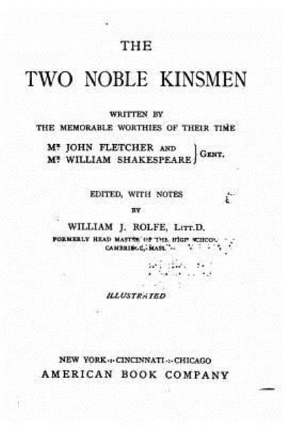 Cover for John Fletcher · The Two Noble Kinsmen (Pocketbok) (2016)