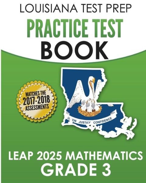 Cover for Test Master Press Louisiana · LOUISIANA TEST PREP Practice Test Book LEAP 2025 Mathematics Grade 3 (Paperback Bog) (2016)
