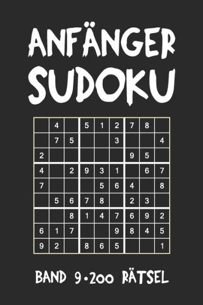 Cover for Tewebook Sudoku · Anfanger Sudoku Band 9 200 Ratsel (Taschenbuch) (2019)