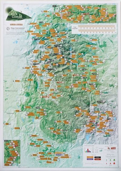 Cover for Rock Climbs Peak District Scratch Print: Collect &amp; Scratch Print (Landkarten) (2020)