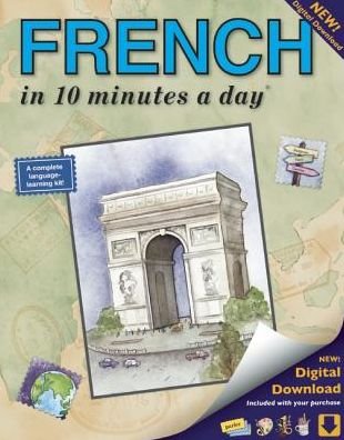 Cover for Kershul, Kristine, MA · FRENCH in 10 minutes a day® (Paperback Book) [Eighth edition] (2014)