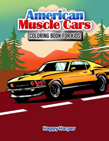 Cover for Harper Hall · Muscle Cars Coloring Book (Paperback Book) (2020)