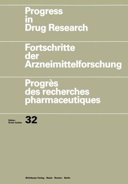 Cover for Jucker · Progress in Drug Research / Fortschritte der Arzneimittelforschung / Progres des recherches pharmaceutiques - Progress in Drug Research (Paperback Book) [Softcover reprint of the original 1st ed. 1988 edition] (2011)