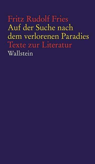 Auf der Suche nach dem verlorenen - Fries - Books -  - 9783835333291 - 