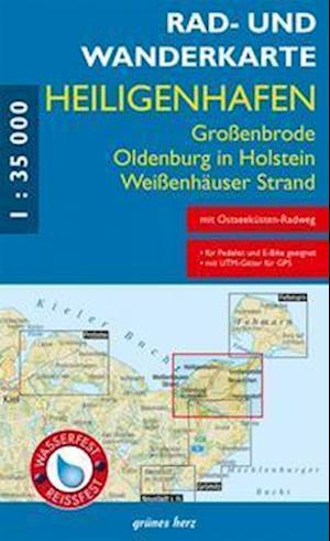 Cover for Verlag grünes Herz · Rad- und Wanderkarte Heiligenhafen, Oldenburg i. H., Großenbrode 1:35 000 (Landkarten) (2021)