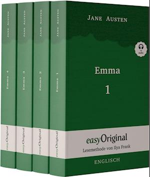 Emma - Teile 1-4 (Buch + 4 MP3 Audio-CD) - Lesemethode von Ilya Frank - Zweisprachige Ausgabe Englisch-Deutsch - Jane Austen - Bücher - EasyOriginal Verlag - 9783991127291 - 30. Juni 2023