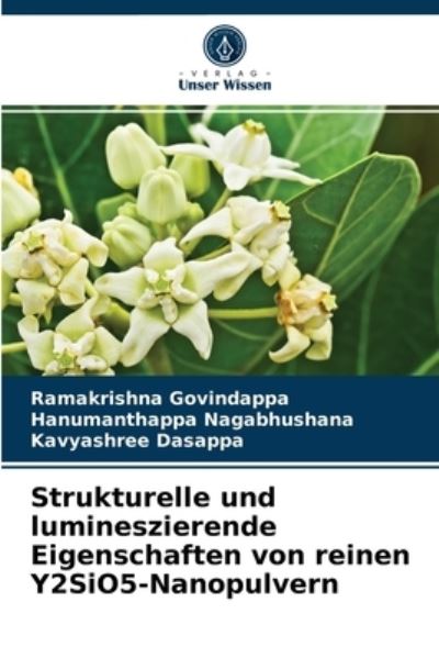 Cover for Ramakrishna Govindappa · Strukturelle und lumineszierende Eigenschaften von reinen Y2SiO5-Nanopulvern (Paperback Book) (2021)
