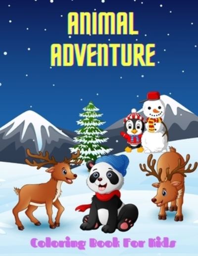 Cover for Luke Plester · Animal Adventure - Coloring Book for Kids (Paperback Book) (2020)