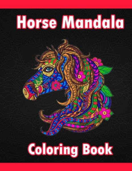 Cover for Cheval C0l · Horse Mandala Coloring Book (Paperback Book) (2020)