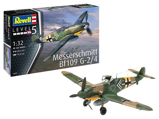 Revell · Messerschmitt Bf109G-2/4 Modelbouwpakket ( 03829 ) (Legetøj)