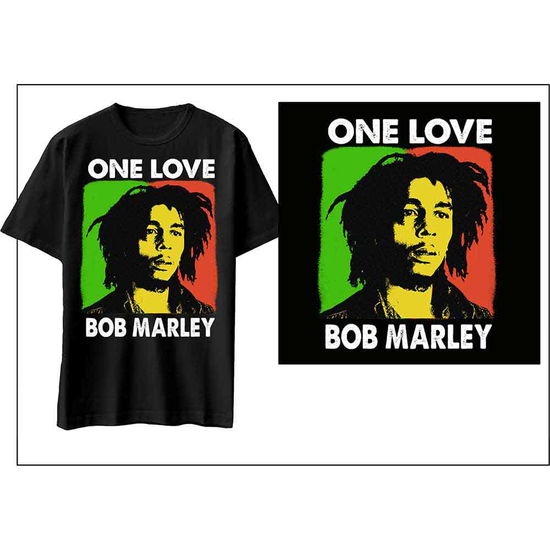 Bob Marley Unisex T-Shirt: One Love (Black) - Bob Marley - Gadżety -  - 5056561025292 - 24 lutego 2022