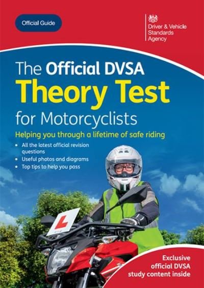 Cover for Driver and Vehicle Standards Agency · The Official DVSA Theory Test for Motorcyclists: DVSA Theory Test Motorcyclists (Pocketbok) (2024)