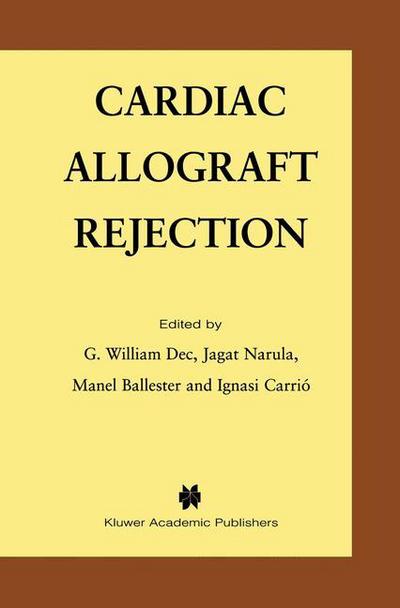 Cover for William Dec · Cardiac Allograft Rejection (Hardcover Book) [2001 edition] (2001)