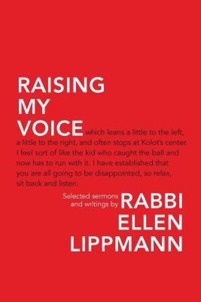 Cover for Ellen Lippmann · Raising My Voice Selected Sermons and Writings (Paperback Book) (2018)