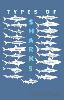 Cover for Zone365 Creative Journals · Types of Sharks Sheet Music (Taschenbuch) (2019)