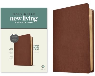 Cover for Tyndale · NLT Super Giant Print Bible, Filament Edition, Brown (Leather Book) (2023)