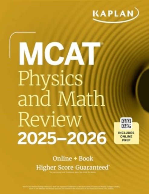 Cover for Kaplan Test Prep · MCAT Physics and Math Review 2025-2026: Online + Book - Kaplan Test Prep (Paperback Book) (2024)
