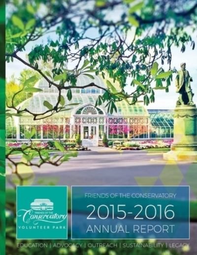 Cover for Anthonio Mighuel Pettit · Friends of the Conservatory 2015/2016 Annual Report (Paperback Book) (2016)