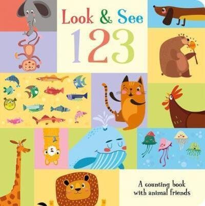 Look & See 123 - Animal Friends Concept Board Books - Amber Lily - Books - Gemini Books Group Ltd - 9781789585292 - October 1, 2020
