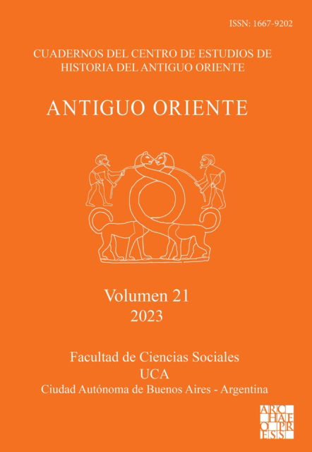Cover for Antiguo Oriente: Vol. 21 2023 - Antiguo Oriente (Paperback Book) [Bilingual edition] (2024)