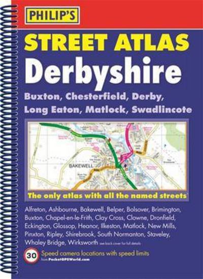 Cover for Philip's Maps · Philip's Street Atlas Derbyshire (Spiral Book) (2016)