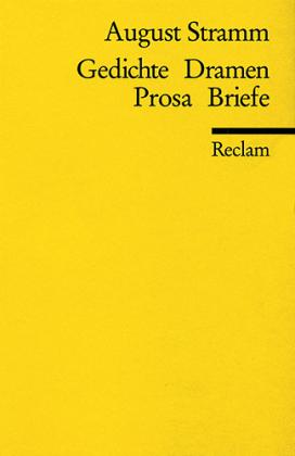 Cover for August Stramm · Reclam UB 09929 Stramm.Gedichte,Dramen (Book)