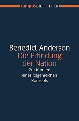 Cover for Benedict Anderson · Die Erfindung der nation (Bok) (1996)