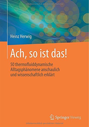 Cover for Heinz Herwig · Ach, So Ist Das!: 50 Thermofluiddynamische Alltagsphanomene Anschaulich Und Wissenschaftlich Erklart (Inbunden Bok) [2014 edition] (2014)