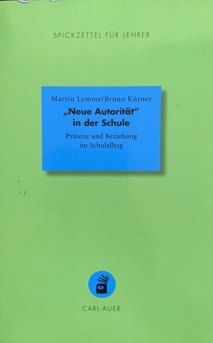 Cover for Martin Lemme · &quot;Neue Autorität&quot; in der Schule (Paperback Book) (2021)