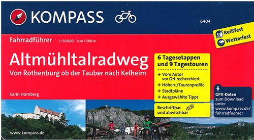 Cover for Mair-Dumont / Kompass · Kompass Fahrradführer 6406: Fünf-Flüsse-Radweg : Radvergnügen entlang von Donau, Naab, Vils, Pegnitz und Altmühl (Book) (2014)