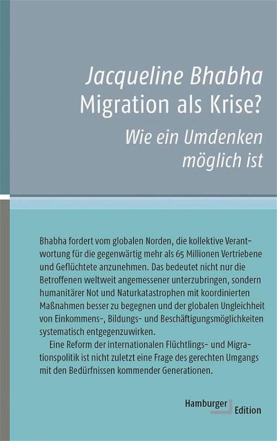 Migration als Krise? - Bhabha - Bøger -  - 9783868543292 - 
