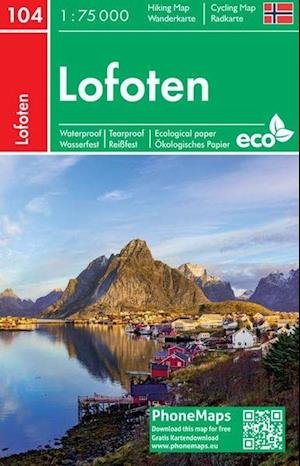 Cover for Freytag &amp; Berndt · Freytag &amp; Berndt Hiking Map: Lofoten Hiking &amp; Cycling Map (Inbunden Bok) (2022)