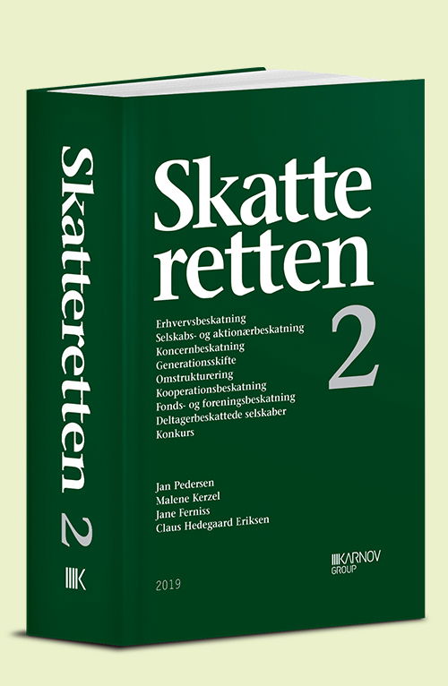 Cover for Jan Pedersen; Malene Kerzel; Jane Ferniss; Claus Hedegaard Eriksen · Skatteretten 2 (Hardcover Book) [8. wydanie] (2019)