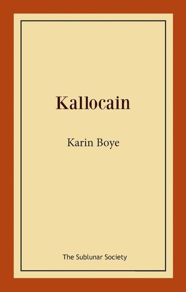 Cover for Karin Boye · Kallocain (Bog) (2018)